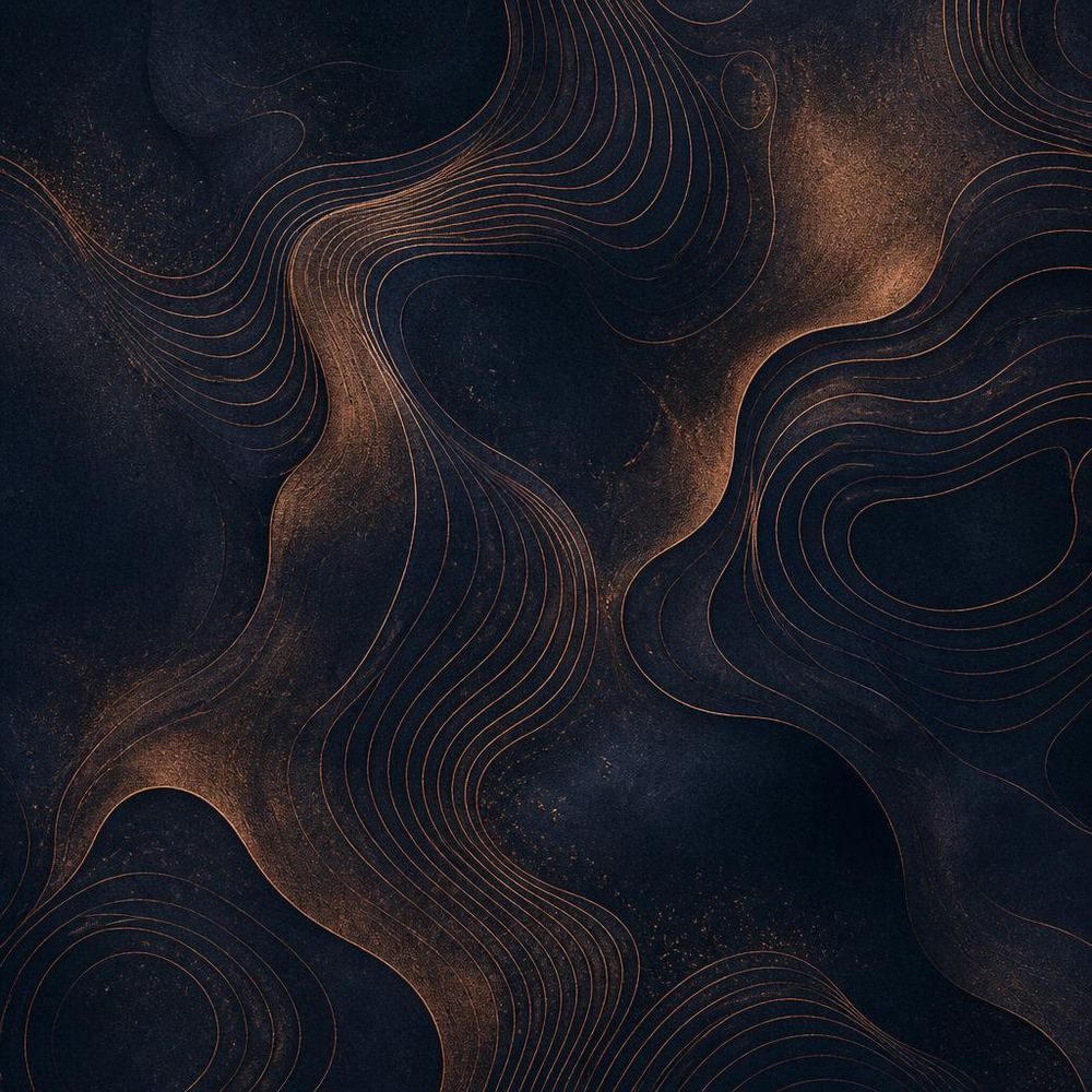 Illustrazione astratta di linee di rame sovrapposte come una mappa del corpo (placeholder sostituibile con foto reale autorizzata)